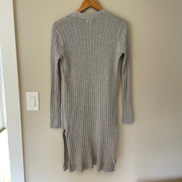 Sky and Sparrow Long Ribbed Duster Cardigan Sweater Medium Lightweight Casual - Picture 5 of 9